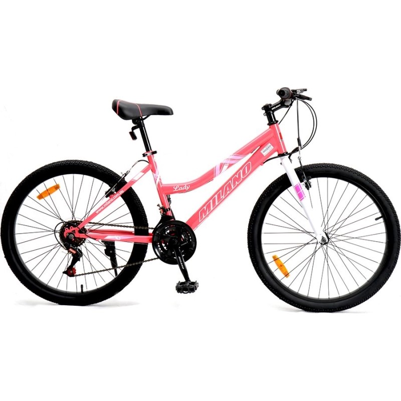 Bicicleta Milano Action Aro 24 18V Rosado