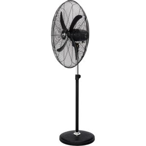 Ventilador De Pie Jam Industrial Jm130 4 Aspas Negro30 Base Red. 250W