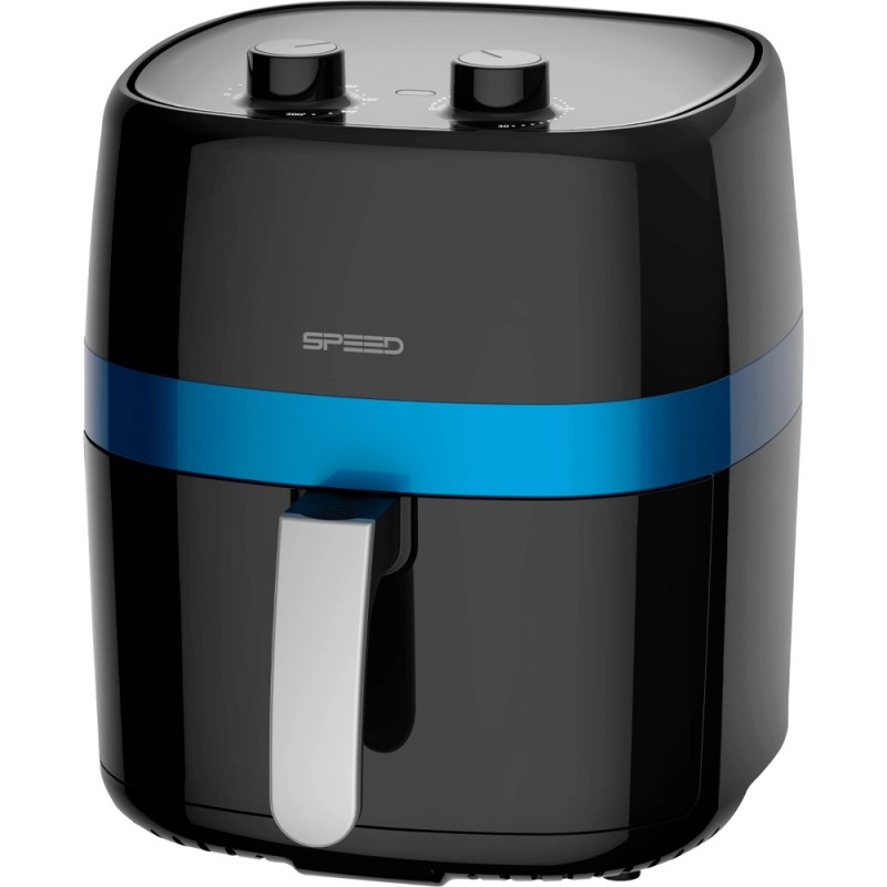Freidora Air Fryer Speed Analogico 4.5L Negro Azul 1400W 79055