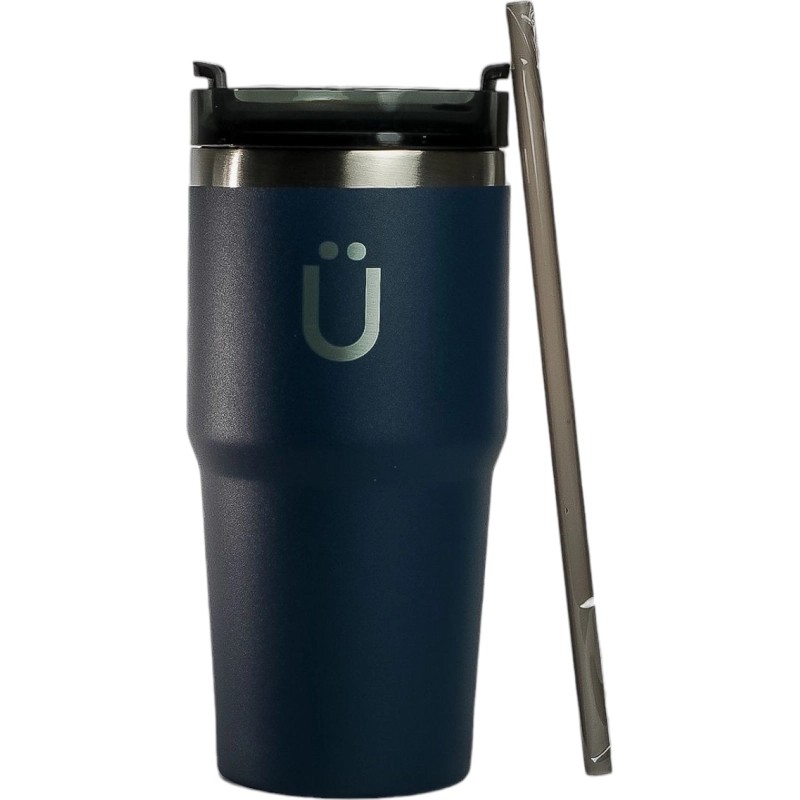Vaso Termico Con Pajita Kuhl 600Ml Azul