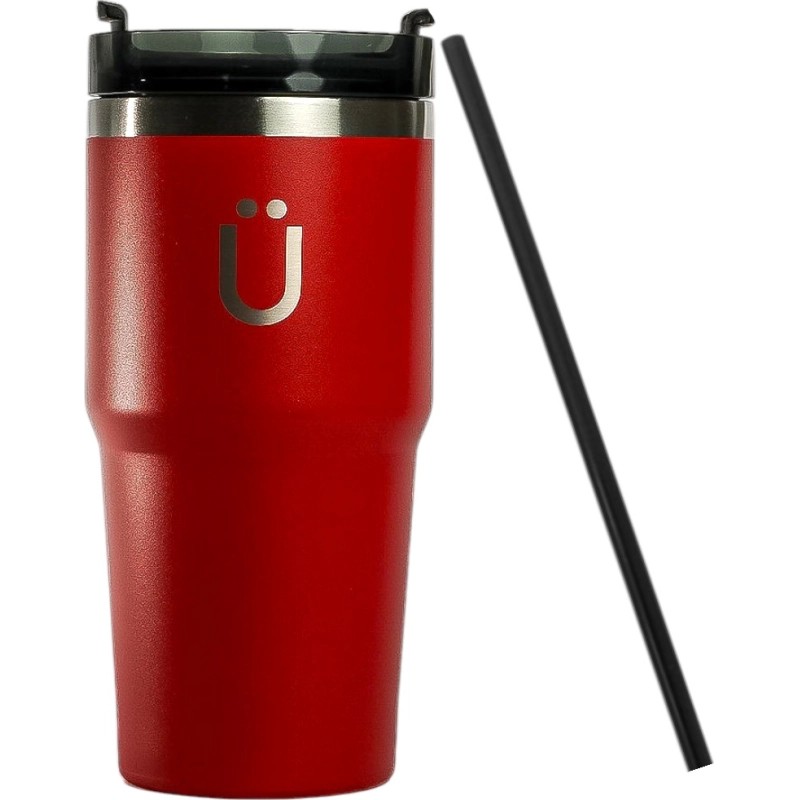 Vaso Termico Con Pajita Kuhl 600Ml Rojo