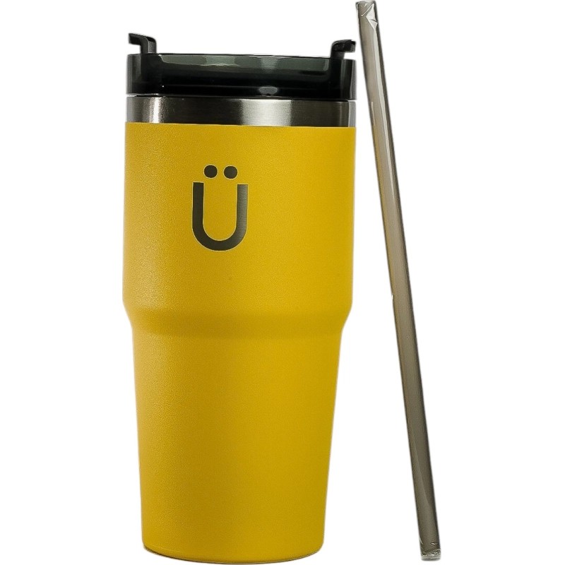 Vaso Termico Con Pajita Kuhl 600Ml Amarillo