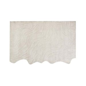 Alfombra Tufting Carving Organic Face Off White 295X395