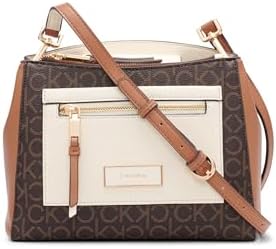 Calvin Klein Women's Hadley Triple Compartment Crossbody Handbag | PVC - Imagen 2