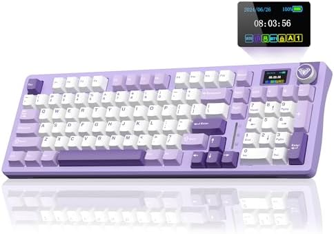 AULA Teclado mecánico inalámbrico para juegos S98 Pro con pantalla, pe - Image 2