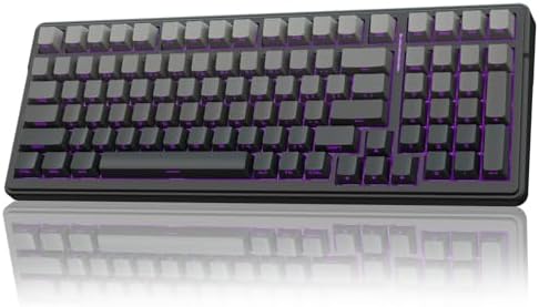 AULA Teclado mecánico inalámbrico F99, estructura de junta teclado per - Image 2