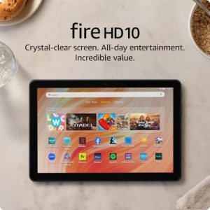 Alternative view of Tablet Amazon Fire HD 10, hecha para relajarse, vibrante pantalla Full