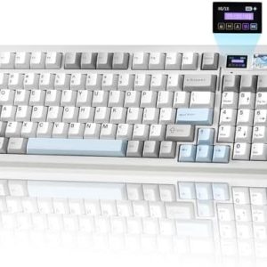 Alternative view of YUNZII IF99 Teclado mecánico inalámbrico para videojuegos con pantalla