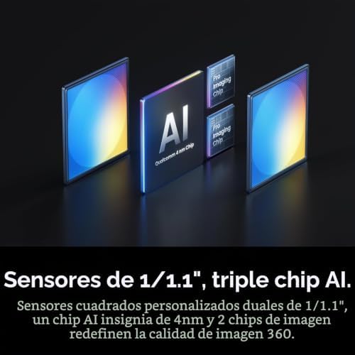 Insta360 Cámara X6, 8K 360 con sensores de 1/1.1 '' - Image 3