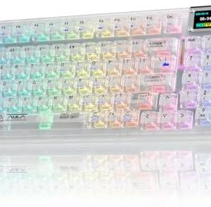 Alternative view of Aula F98Pro V3 Teclado mecánico inalámbrico transparente para juegos c