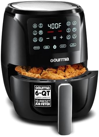 Gourmia Freidora de aire - Capacidad grande de 6 cuartos de galón, Fry - Image 2