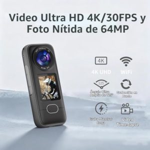 Cámara de acción 4K, 3.5 horas de duración de la batería, grabación ma - Image 3