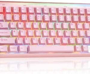 Alternative view of Aula Hero 75 HE Teclado mecánico inalámbrico, teclados cremosos rosa