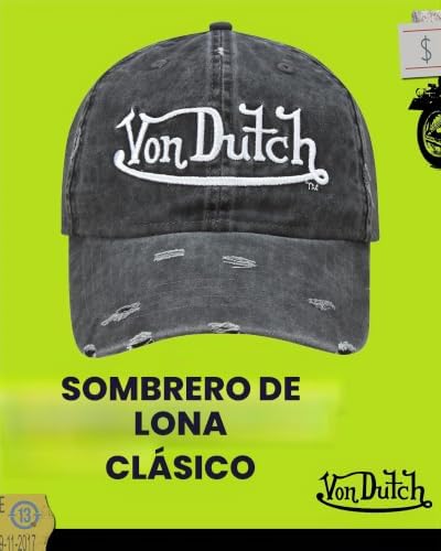 Von Dutch Gorras de béisbol para hombres y mujeres, transpirable, ajus - Image 3