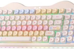 Alternative view of YUNZII C98 Cute Cake Teclado mecánico inalámbrico (beige, interruptor