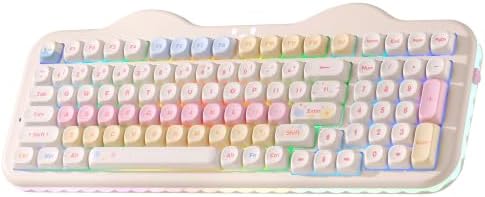 YUNZII C98 Cute Cake Teclado mecánico inalámbrico (beige, interruptor - Image 2