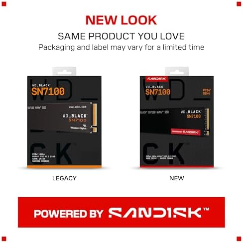 WD_BLACK SN7100 SSD NVMe de 2 TB - Gen4 PCIe, M.2 2280, velocidad de l - Imagen 3
