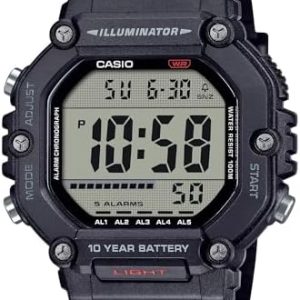 Alternative view of Casio AE-1600H Series | Black | 10-Year Battery | LED Illuminator | Di