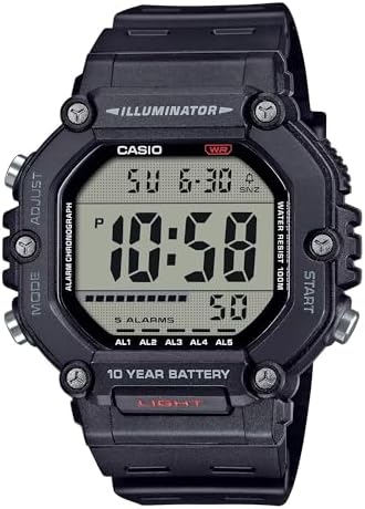 Casio AE-1600H Series | Black | 10-Year Battery | LED Illuminator | Di - Image 2