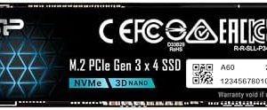 Alternative view of Silicon Power 2TB NVMe M.2 PCIe Gen3x4 2280 SSD unidad de estado sólid