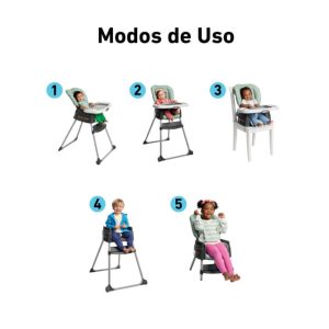 Alternative view of Silla De Comer Made2Grow 5-En-1 - Terrazo