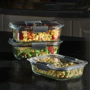 Rubbermaid Brilliance - Recipientes de vidrio para almacenamiento de a - Image 3