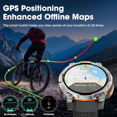 Relojes inteligentes para hombres GPS y mapas fuera de línea, reloj - Image 3