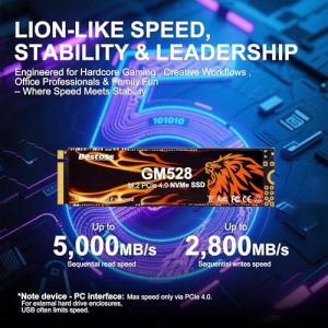 Bestoss Disco duro interno de estado sólido SSD M.2 NVMe PCIe 2280 de - Image 3