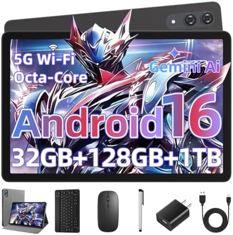 Tablet de 11 pulgadas con teclado, tableta Android 16 con procesador O - Image 2