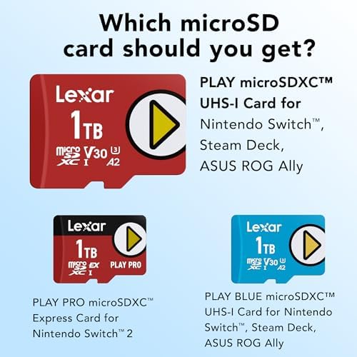 Lexar - Tarjeta Micro SD de 1TB Play, UHS-I, C10, U3, V30, A2, Full HD - Image 3