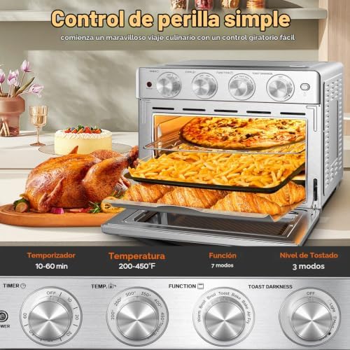 Geek Chef - Horno tostador de freidora de aire 26 QT, horno de encimer - Image 3