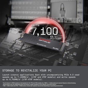 SANDISK SSD NVMe Optimus 5100 de 2 TB - PCIe 4.0 x4, M.2 2280, velocid - Imagen 3