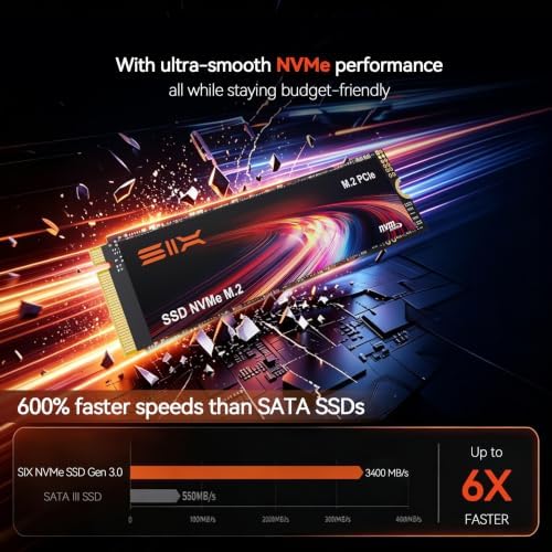 SIX X4000 512G M.2 SSD PCIe Gen3x4 NVME SSD Unidad de estado sólido - - Image 3