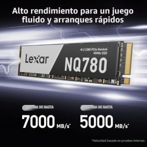 Lexar Unidad interna de estado sólido SSD NQ780 PCIe Gen4 NVMe M.2 228 - Imagen 3