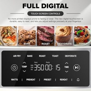 Nuwave Brio Plus - Freidora de aire 6 en 1, gran capacidad de 7 cuarto - Imagen 3