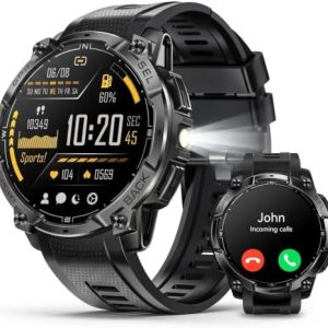 Alternative view of Reloj inteligente militar para hombre, GPS integrado, llamada Bluetoot