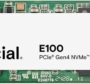 Crucial E100 2TB M.2 NVMe PCIe Gen4 SSD interno, hasta 5,000MB/s, comp