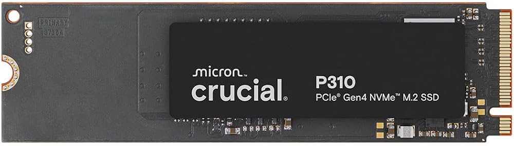 Crucial SSD P310 de 2 TB, PCIe Gen4 NVMe M.2 2280, hasta 7,100 MB/s, p