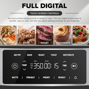 Nuwave Brio Plus - Freidora de aire 6 en 1, gran capacidad de 7 cuarto - Image 3