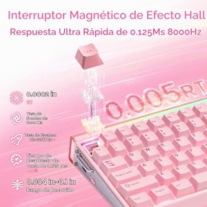 Aula Hero 75 HE Teclado mecánico inalámbrico, teclados cremosos rosa - Image 3