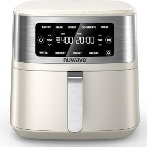 Nuwave Brio Plus - Freidora de aire 6 en 1, gran capacidad de 7 cuarto