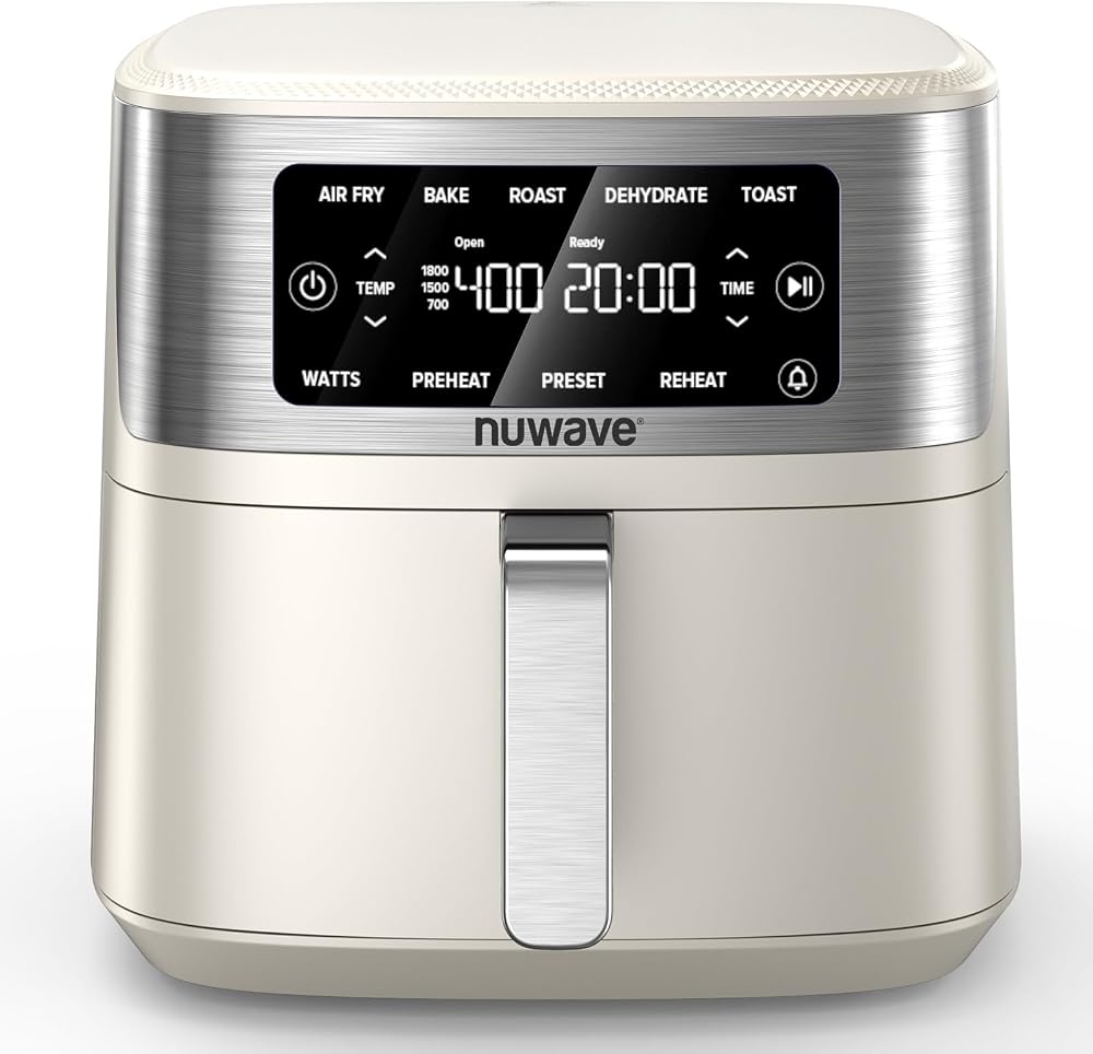 Nuwave Brio Plus - Freidora de aire 6 en 1, gran capacidad de 7 cuarto
