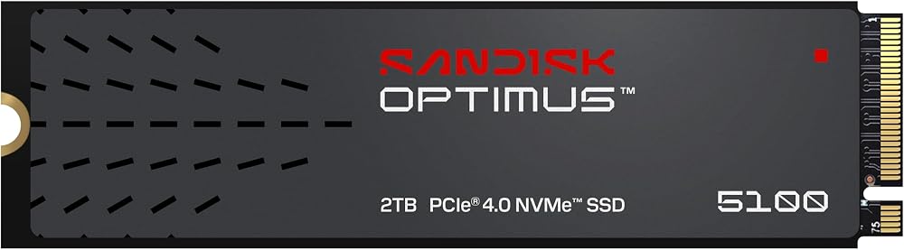 SANDISK SSD NVMe Optimus 5100 de 2 TB - PCIe 4.0 x4, M.2 2280, velocid
