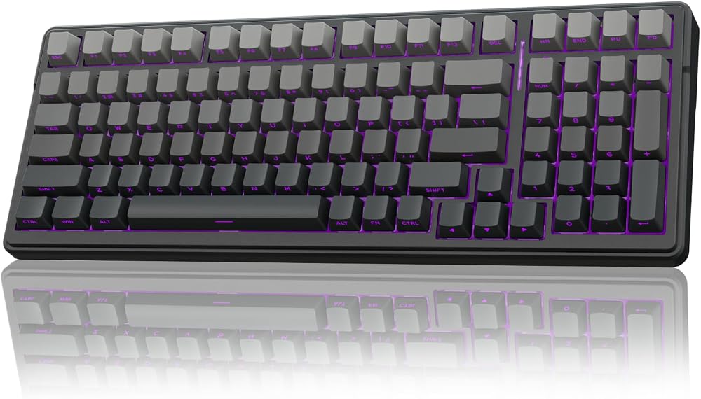 AULA Teclado mecánico inalámbrico F99, estructura de junta teclado per