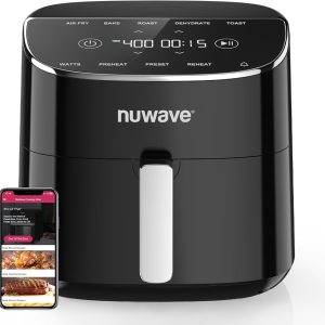 Nuwave Brio Plus - Freidora de aire de 8 cuartos de galón, nuevo y mej