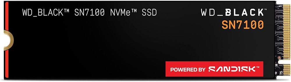 WD_BLACK SN7100 SSD NVMe de 2 TB - Gen4 PCIe, M.2 2280, velocidad de l
