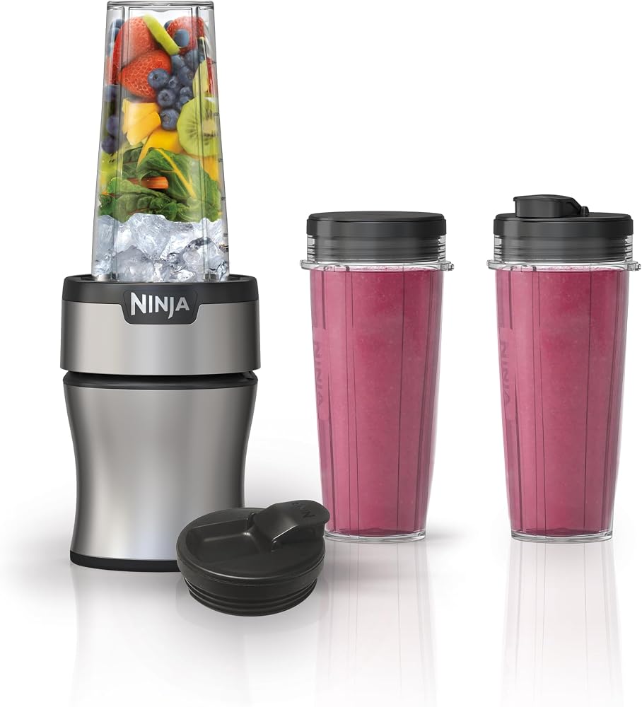 Ninja BN301 Nutri-Blender Plus - Licuadora personal compacta, motor de