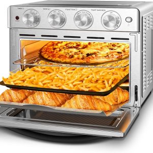 Geek Chef - Horno tostador de freidora de aire 26 QT, horno de encimer