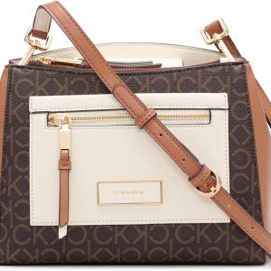 Calvin Klein Women's Hadley Triple Compartment Crossbody Handbag | PVC