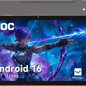 AOC Tablet Android 16 de 10 pulgadas, pantalla HD IPS de alto brillo d